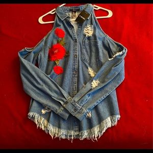 F21 denim blouse/shirt!